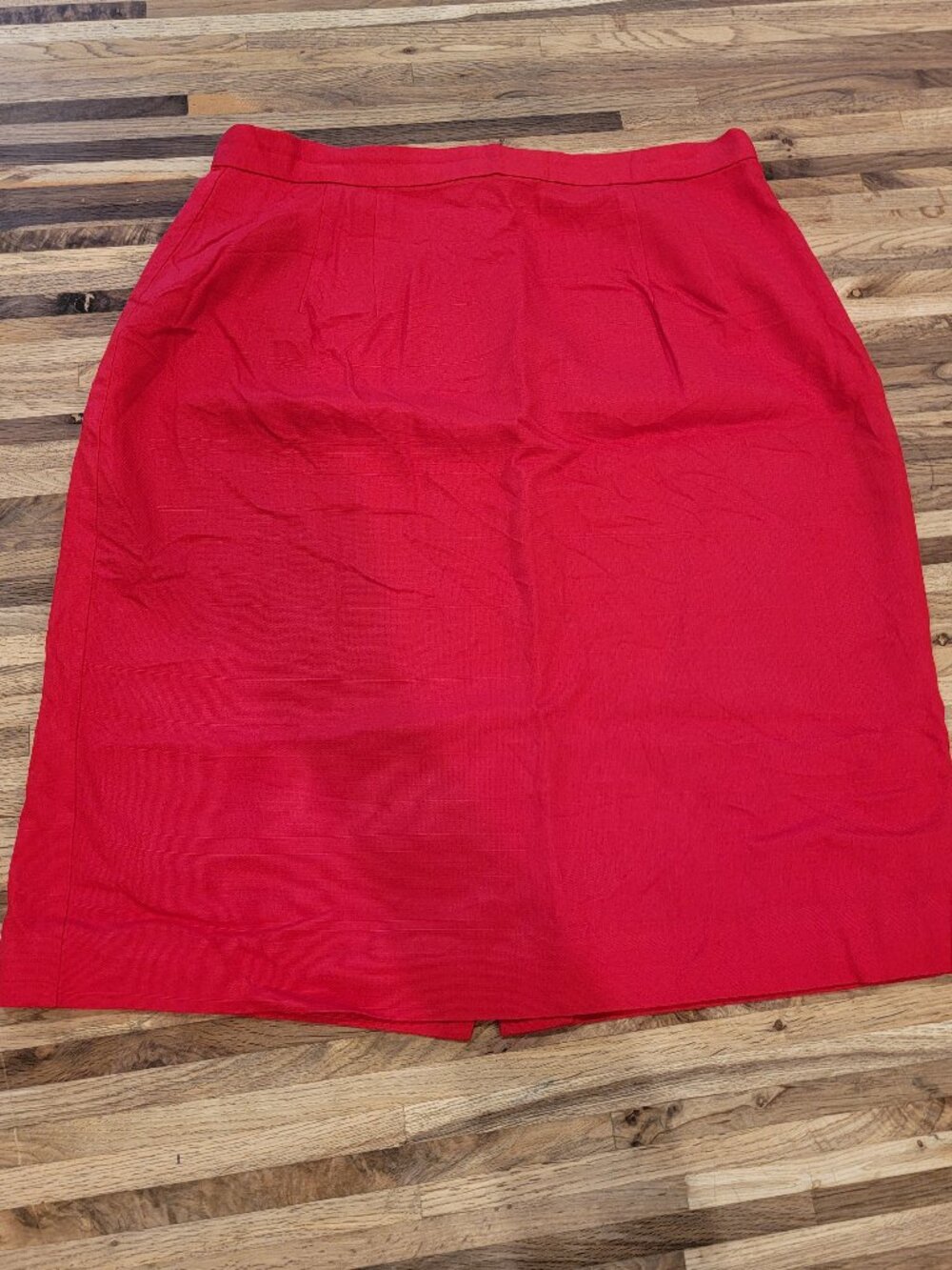Casual Corner Vintage 1980's Red Career Wear Pencil Skirt